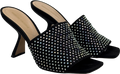 NICHOLAS KIRKWOOD Black Alba 90 Crystal-embellished Suede Mules UK 4 EU 37 👠
