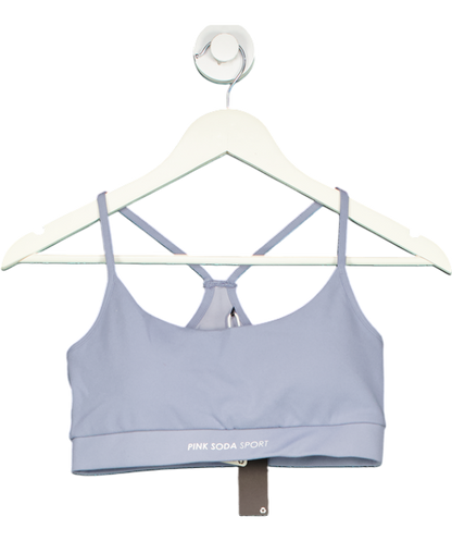 Pink Soda Blue Sport Reign Sports Bra UK 8