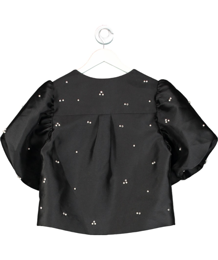 Sinead Keary Black "The Aurora" Puff Sleeve Jacket UK XS