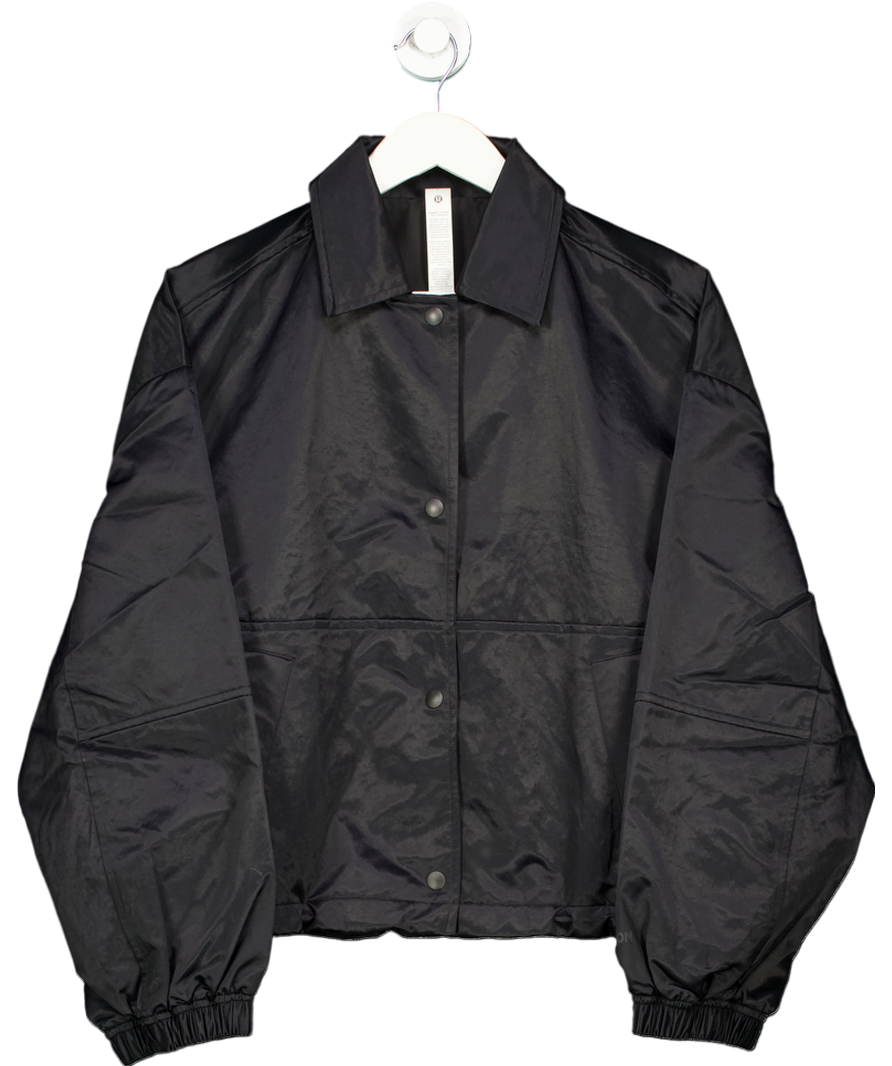 Lululemon Black Insulated Oversized Collared Jacket UK S