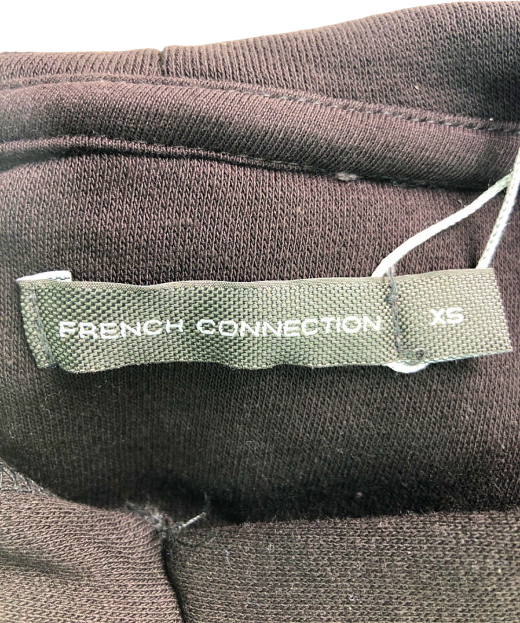 French Connection Black FC Sweat Dress XS UK Size