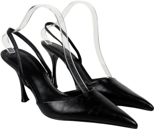 Topshop Black Angel High Heeled Court Shoe UK 8 EU 41