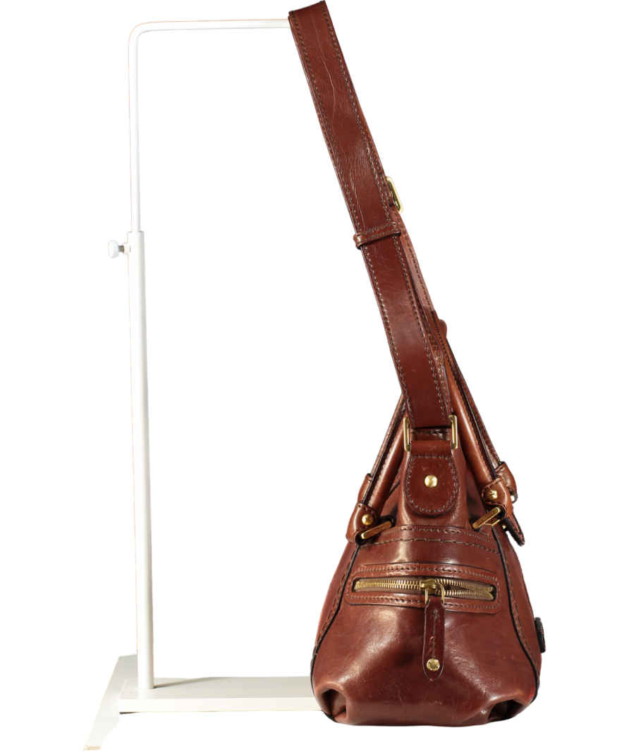 The Bridge Brown Leather Crossbody Bag