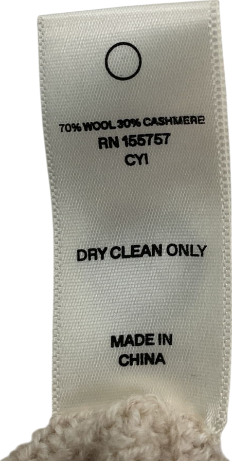 Madhappy Cream Biker Knitted Shorts UK S