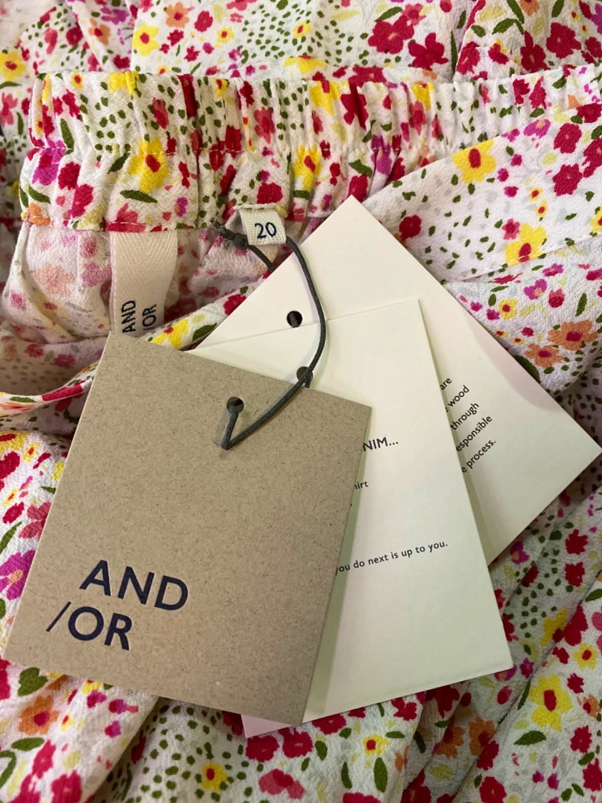 AND/OR Multicoloured Sarah Skirt UK 20