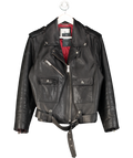 Anine Bing Black Leather Biker Jacket UK M