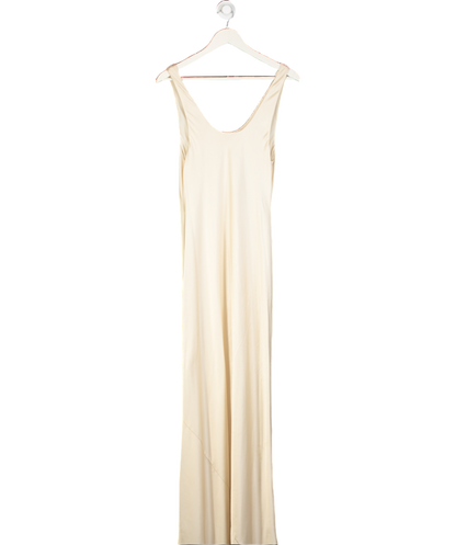 Reformation Cream Satin Maxi Dress UK S