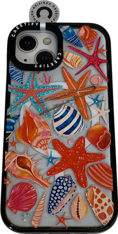 casetify Multicoloured Sea Shells Phone Case Iphone 13 One Size