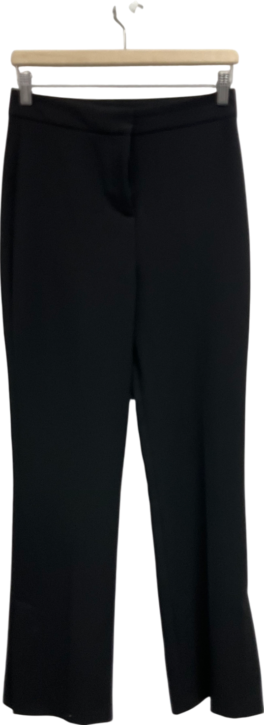 ZARA Black Split Hem Tailored Trousers UK S