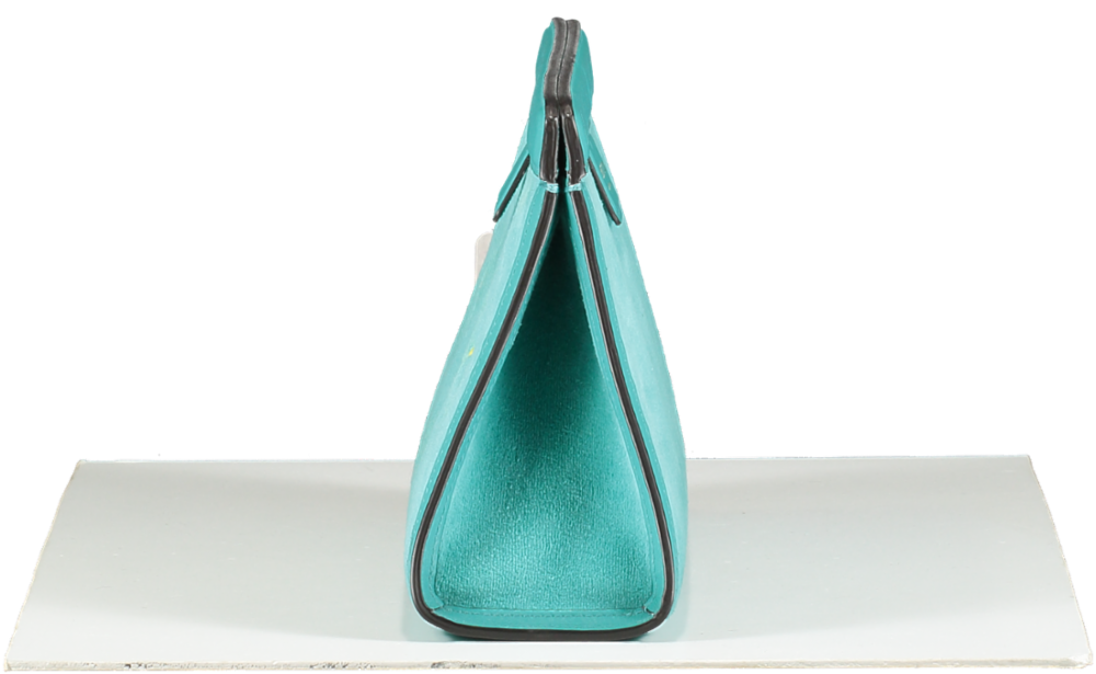 Jimmy Choo Blue Varenne Pouch Clutch Bag Malibu/gold BNWT