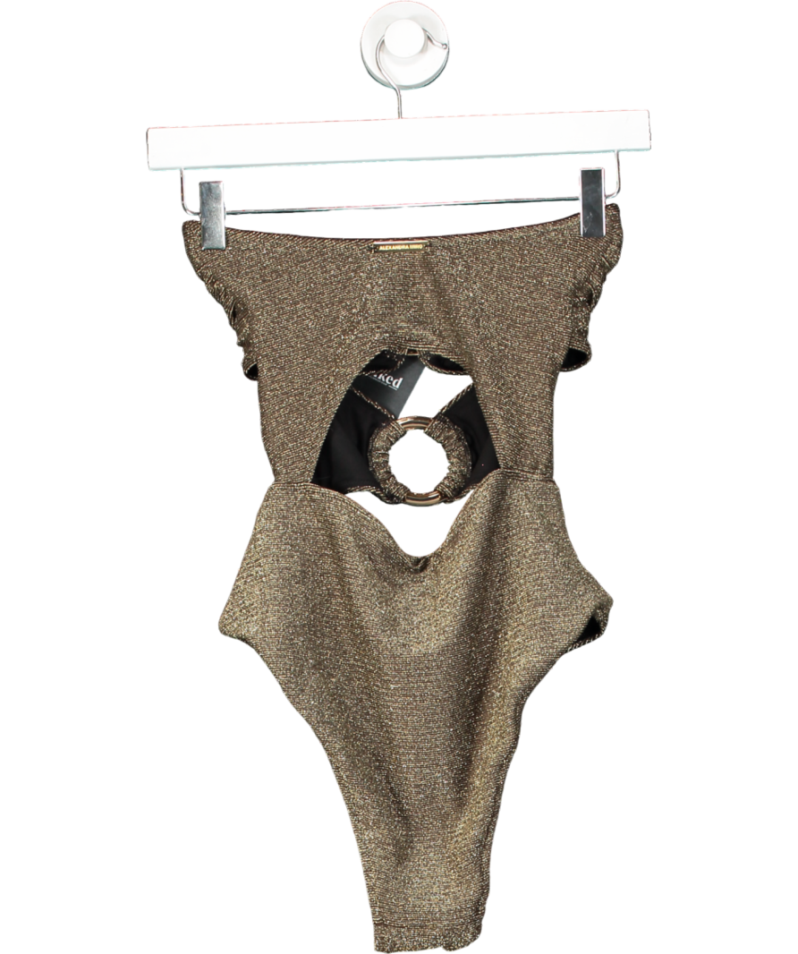Alexandra Miro Anya Swimsuit - Dark Metallic UK 10