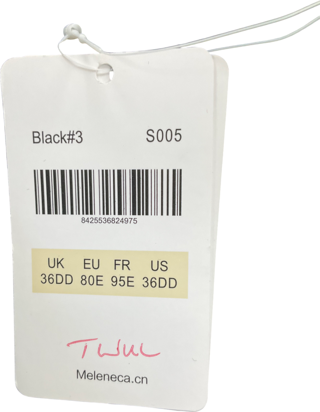 Melenca Black Push Up Strapless Bra UK 36DD