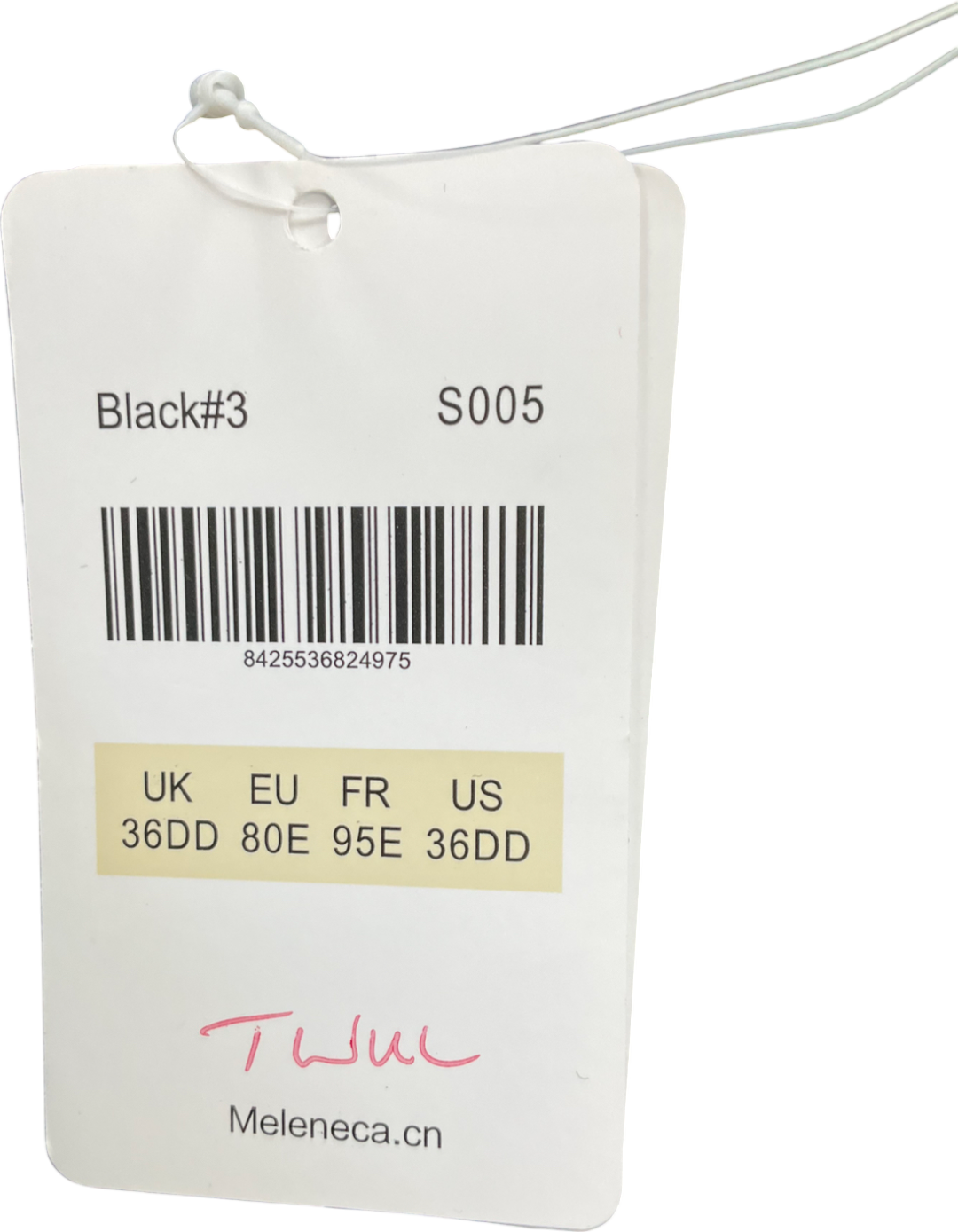 Melenca Black Push Up Strapless Bra UK 36DD