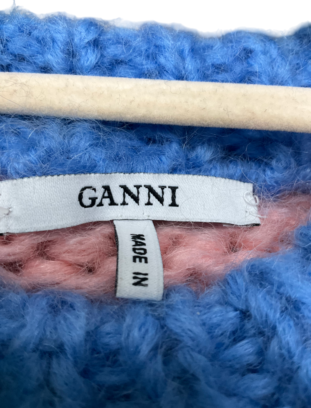 Ganni Multicoloured The Julliard Mohair Jumper UK S