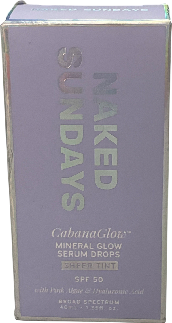 naked sunday Cabanaglow Mineral Serum Drops Sheer Tint Spf50 40ml