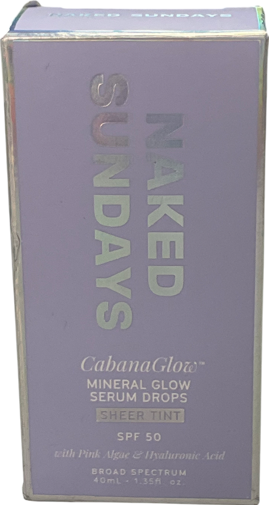 naked sunday Cabanaglow Mineral Serum Drops Sheer Tint Spf50 40ml