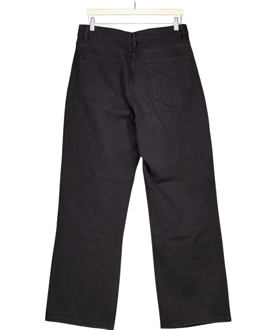 Rela Rela Black Loose Fit Rhinestone Jeans UK XL