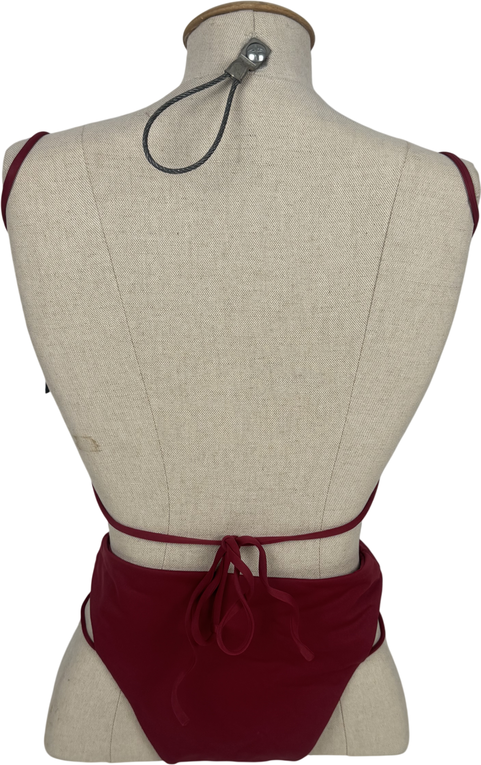 Wine Red Bikini Set UK XS/S