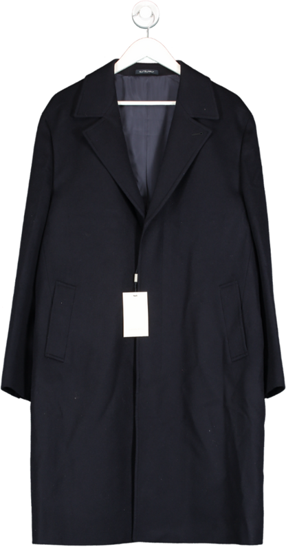 SuitSupply Suitsuppy Navy Blue Pure Wool Overcoat BNWT Uk 40" UK M/L