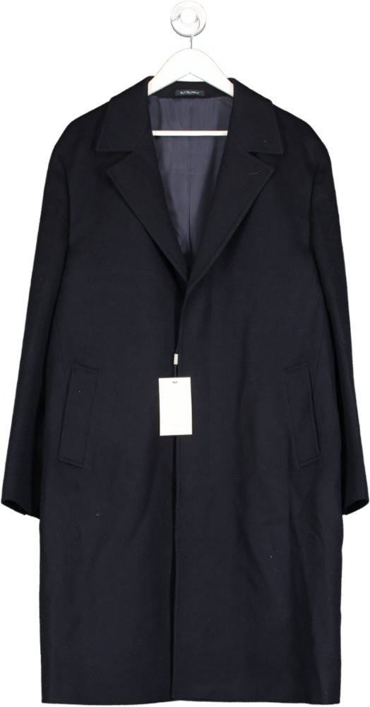 SuitSupply Suitsuppy Navy Blue Pure Wool Overcoat BNWT Uk 40" UK M/L