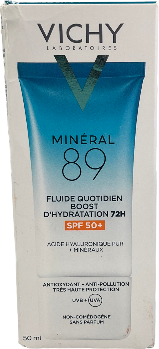 vinchy Mineral 89 72h Moisture Boosting Daily Fluid Spf50+, Hyaluronic Acid 50ml