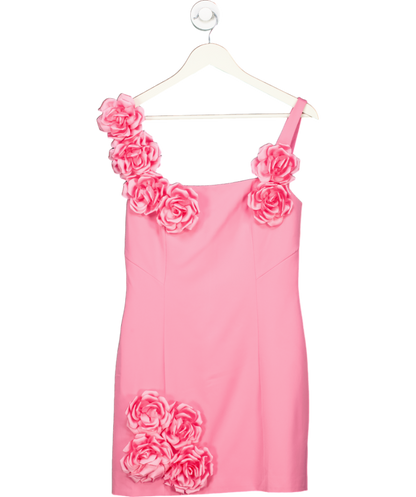 Showpo Pink Emmy Rosette Detail Mini Dress UK 10