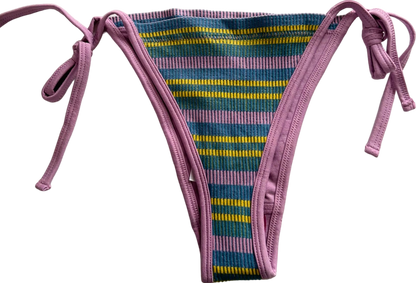 Out From Under Multicolour Striped Bikini Bottoms UK M