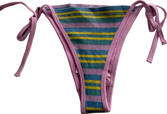 Out From Under Multicolour Striped Bikini Bottoms UK M