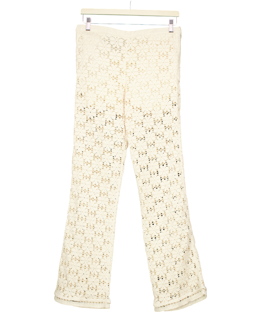 Beige Crochet Trousers UK XS/S