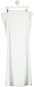 PrettyLittleThing White Midi Dress UK 10