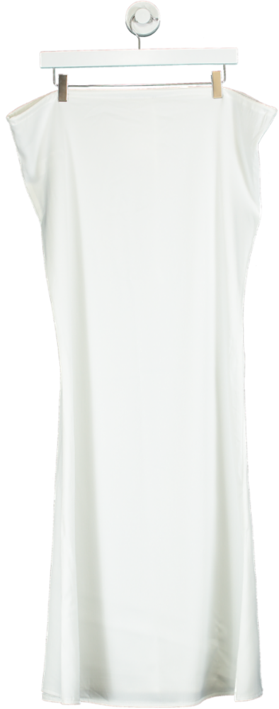 PrettyLittleThing White Midi Dress UK 10