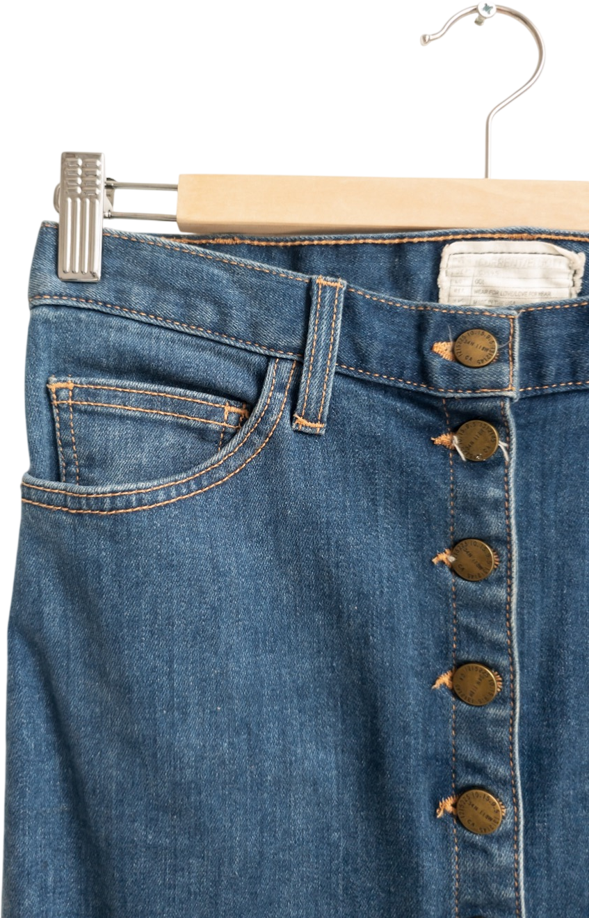 CURRENT ELLIOT Mid Blue Denim Pencil Skirt W25