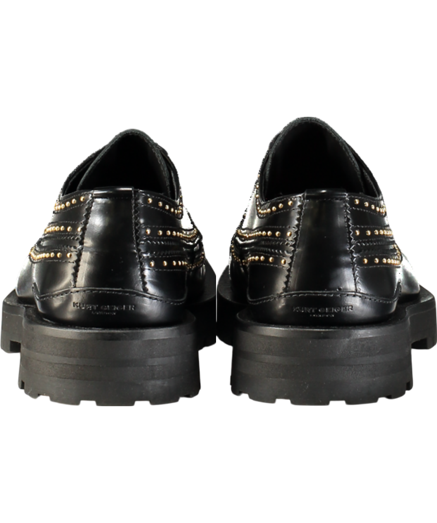 Kurt Geiger Black Drayton Stud Brogue UK 10.5 EU 44.5 👞