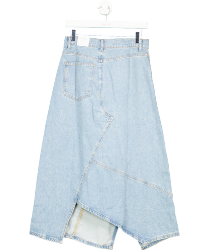 MANGO Blue Denim Skirt UK S