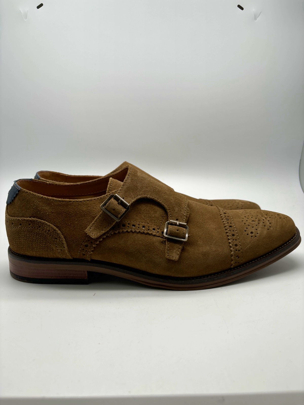 Next Brown Double Monk Strap Shoes UK 10