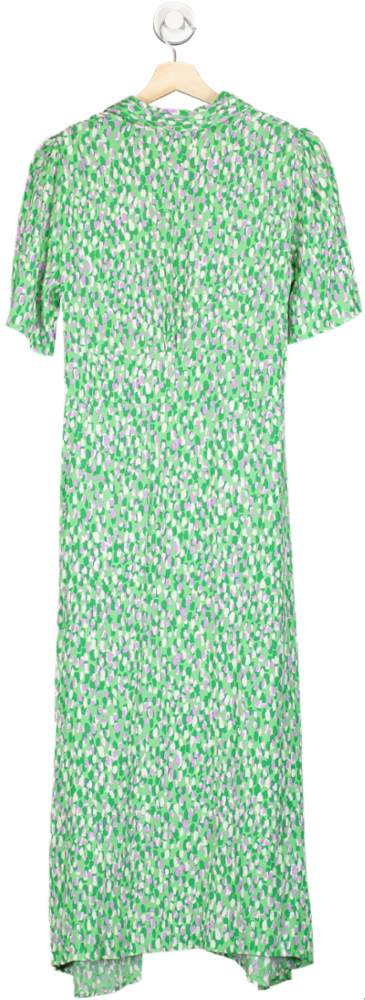 Nobody's Child Green Printed Midi Dress UK 10