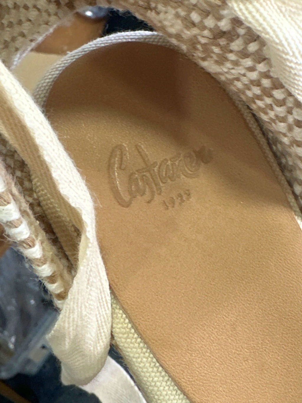 Castañer Beige Espadrille Wedge Sandals EU 38