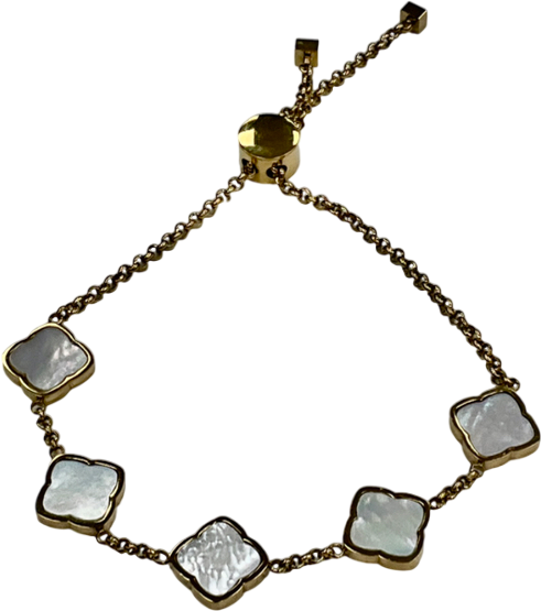 Abbott Lyon Metallic Multi Pearl Clover Bracelet (gold) One Size