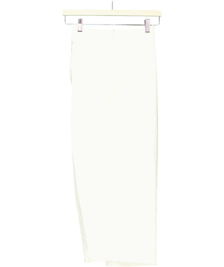 BOA White Wrap Midi Skirt UK XS