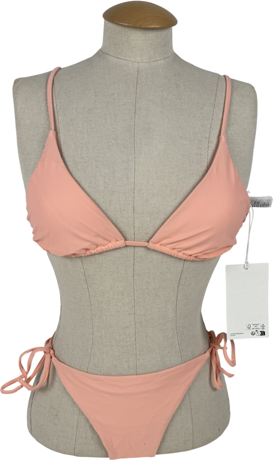 cos Pink Triangle Bikini Set UK 10