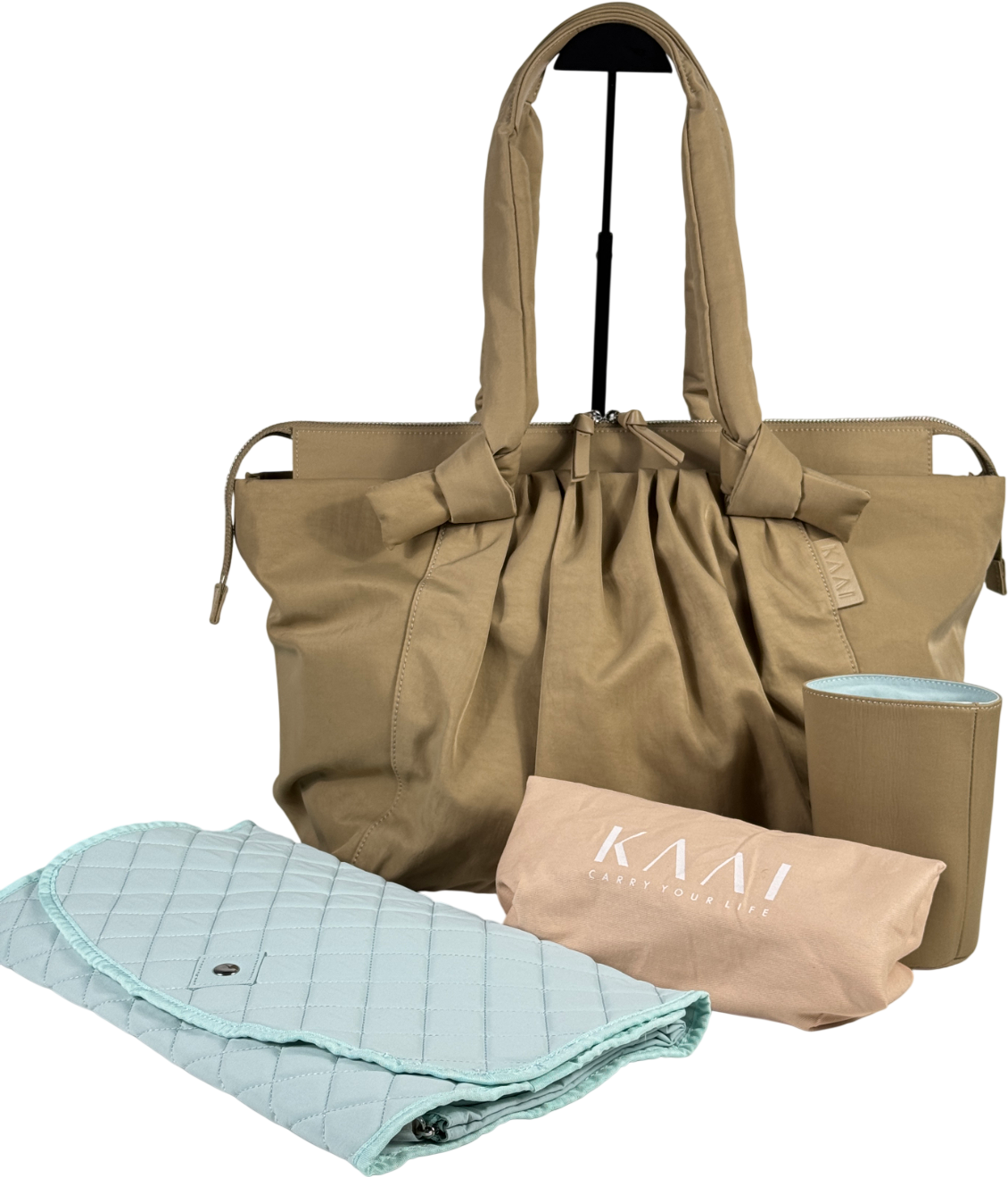 KAAI Mom  / Baby Changing Tote Bag - Sand Beige