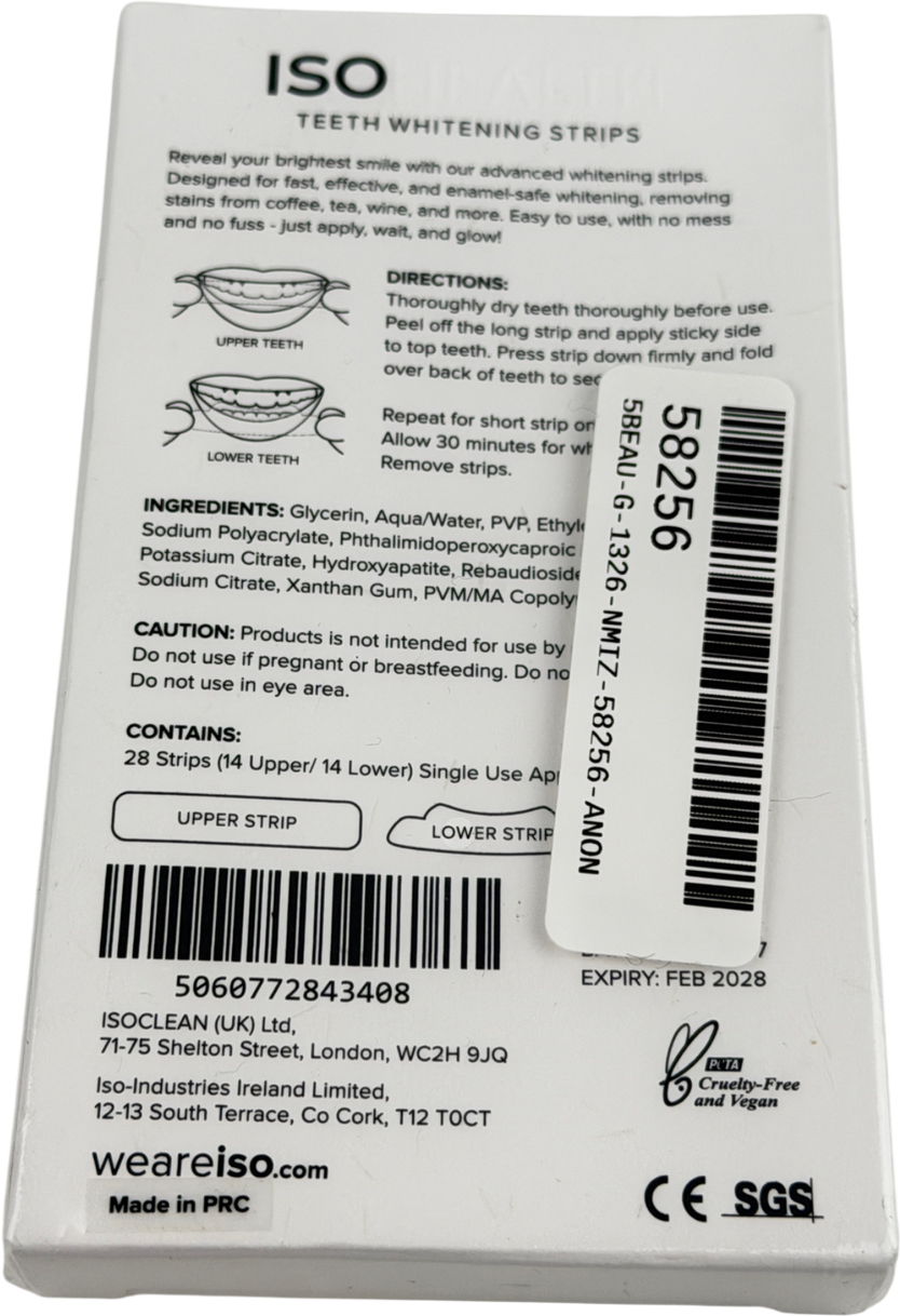 ISO Teeth Whitening Strips (28 Strips)