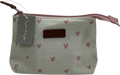 Sophie Allport Beige Heart Canvas Makeup Bag Small One Size