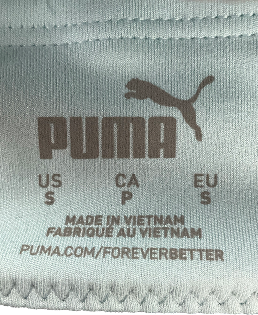 Puma Blue Evolve Longline Bra UK S