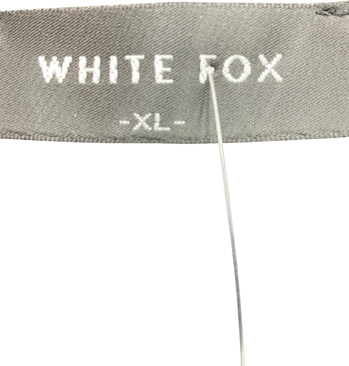 White Fox Can't Justify It Long Sleeve Knit Top Black UK XL