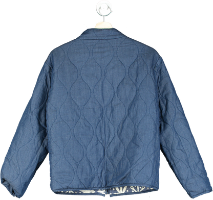 Wyse London Blue Piper Reversible Quilted Jacket UK 8