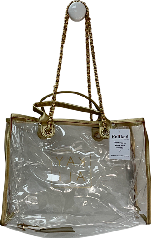 kayali Metallic Gold Tote Bag