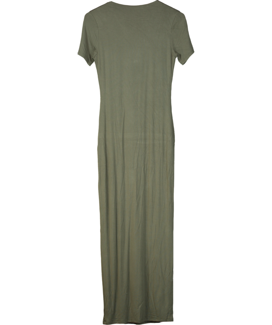 Good American Green T-shirt Maxi Dress UK M