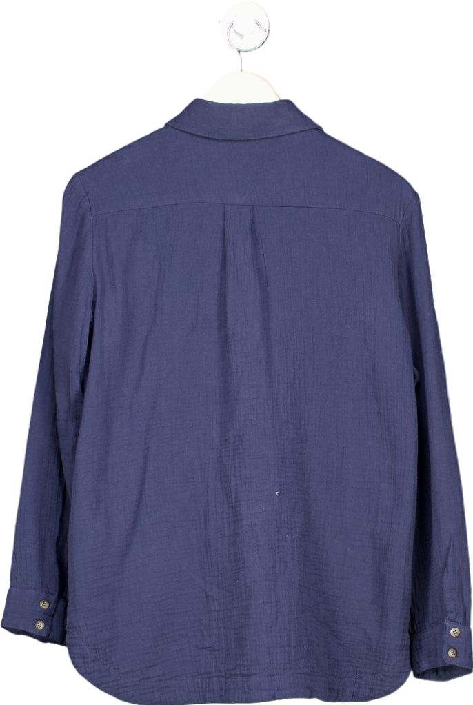 River Island Navy Relaxed Shirt UK 6