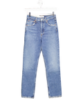 AGOLDE Mid Blue Riley High-rise Straight Crop Jeans W23
